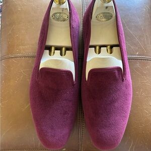 Crockett & Jones Men's Wine Loafers